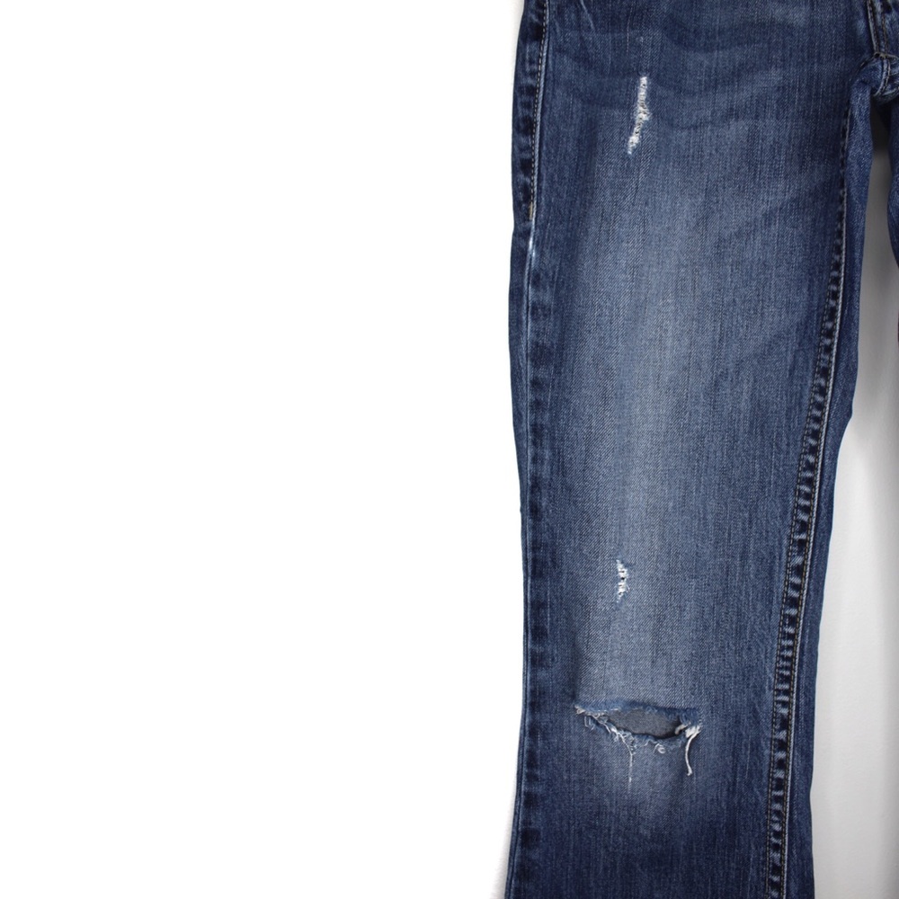 Silver Jeans Distressed Flare Hemmed Cuff Jeans 26 2 Preowned - Picture 3 of 10